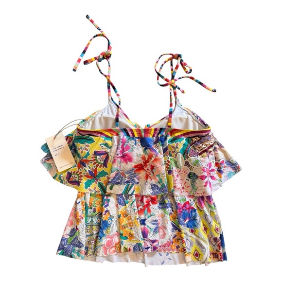 Johnny Was Tie Tankini Top NWT - Picture 4 of 6